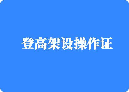 男人日女人逼黄色片登高架设操作证